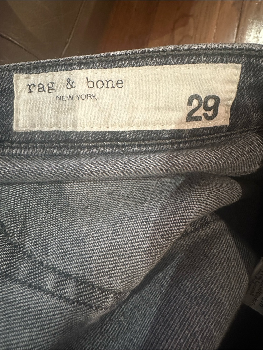 Rag & Bone Dre Low-rise Ankle Slim Boyfriend Jean in Gray EUC - Picture 6 of 8